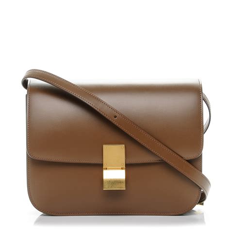 celine classic bag camel|CELINE Box Calfskin Medium Classic Box Flap Bag Camel .